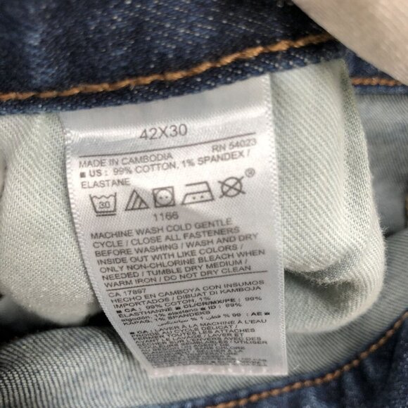 Old Navy Boot Cut Jeans Mens 42x30 Built In Flex Blue - Picture 10 of 10